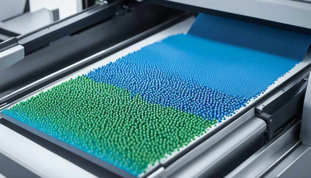 Silicone component printing process