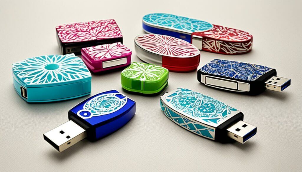 Multi-style custom USB flash drives