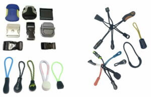 各種不同類型的肩帶和配件。