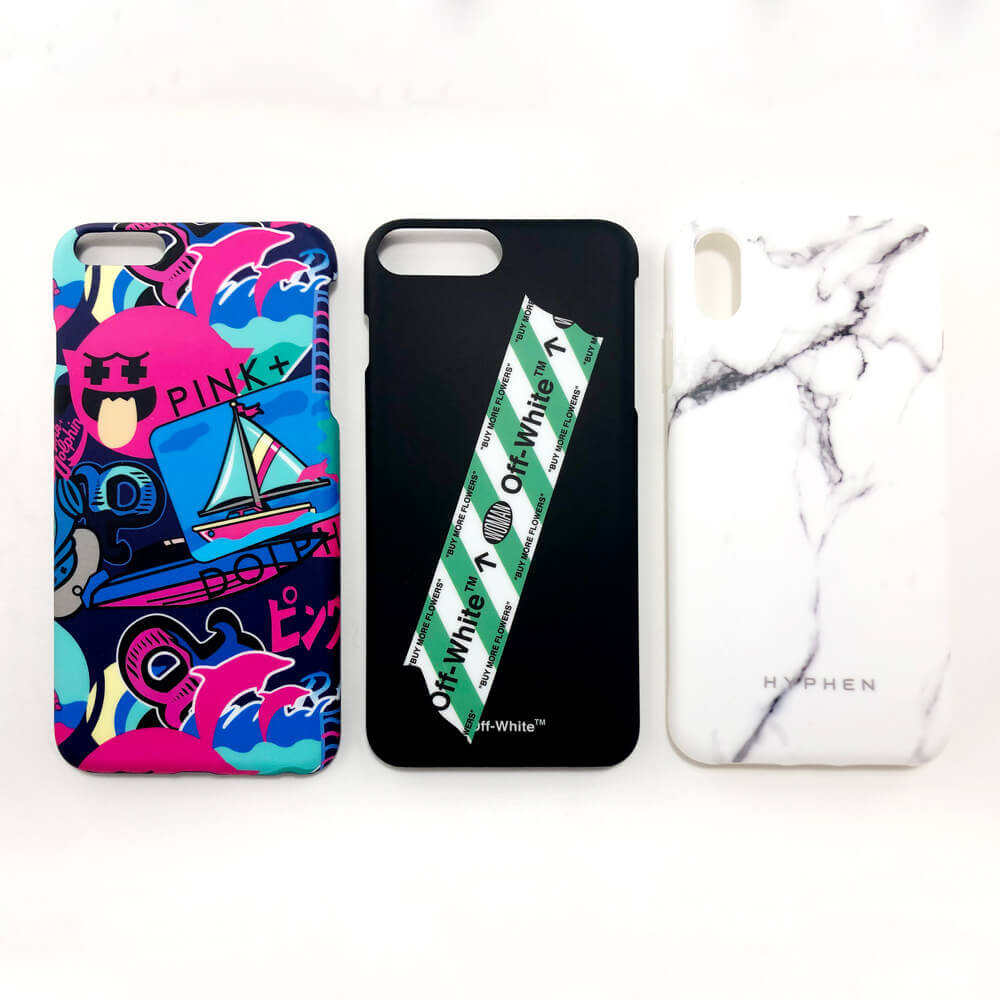 一組不同設計的手機殼。